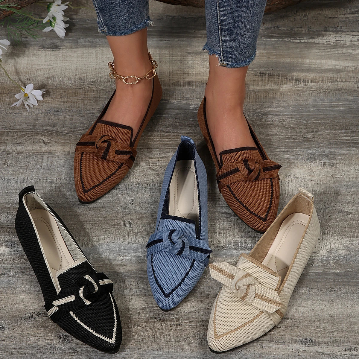 Nellie Casual Pointed Toe Slip-On