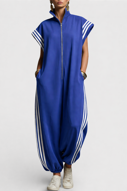 Cheyenne Zip Neck Jumpsuit