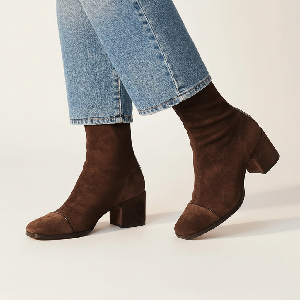 Lilia Elegant Suede Ankle Boots