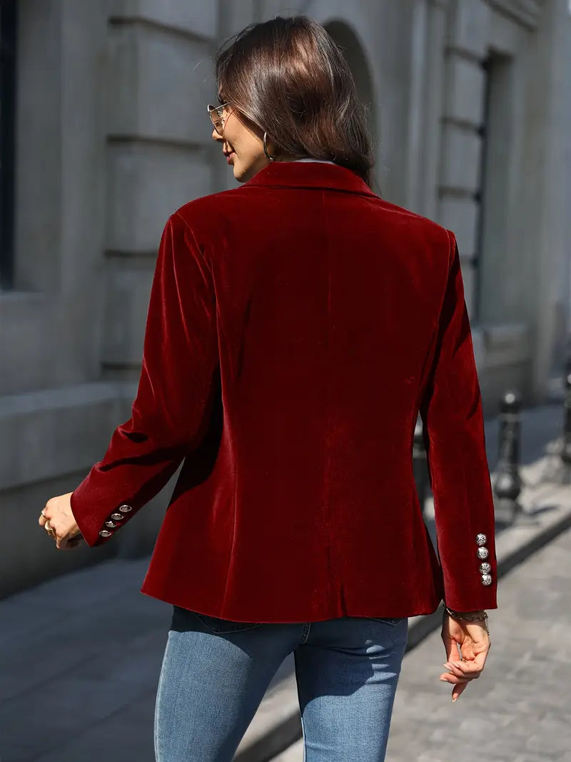 Kelly Elegant Velvet Blazer