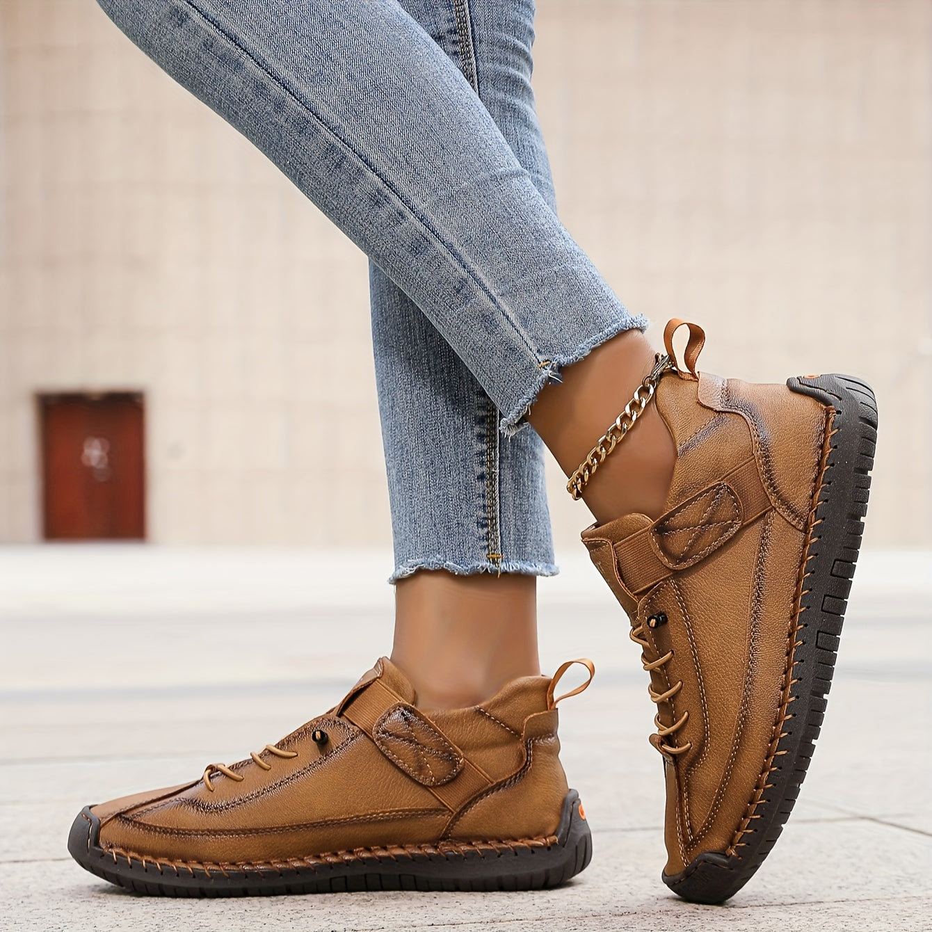Margaux Orthopaedic Leather Ankle Shoes