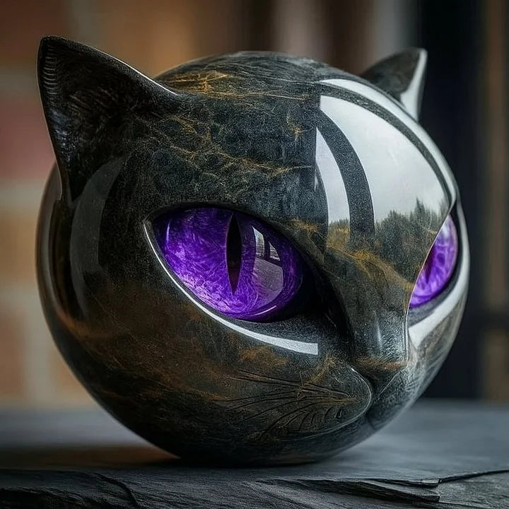 Nyxheart Mystic Black Cat Sculpture
