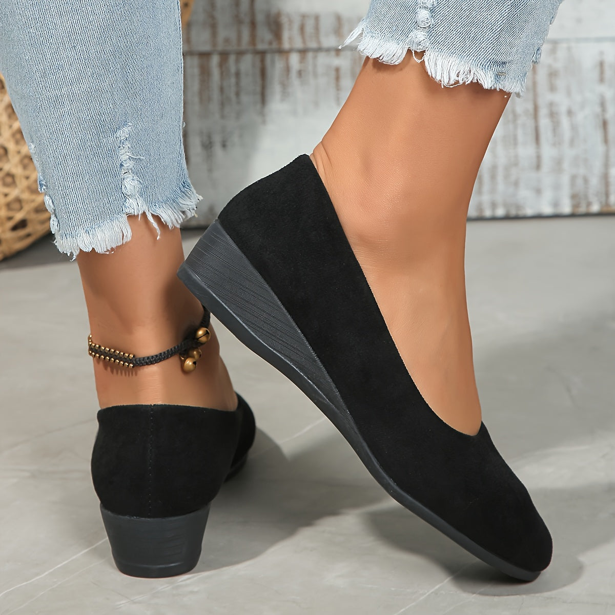 Sarah Wedge Ballerina Flats