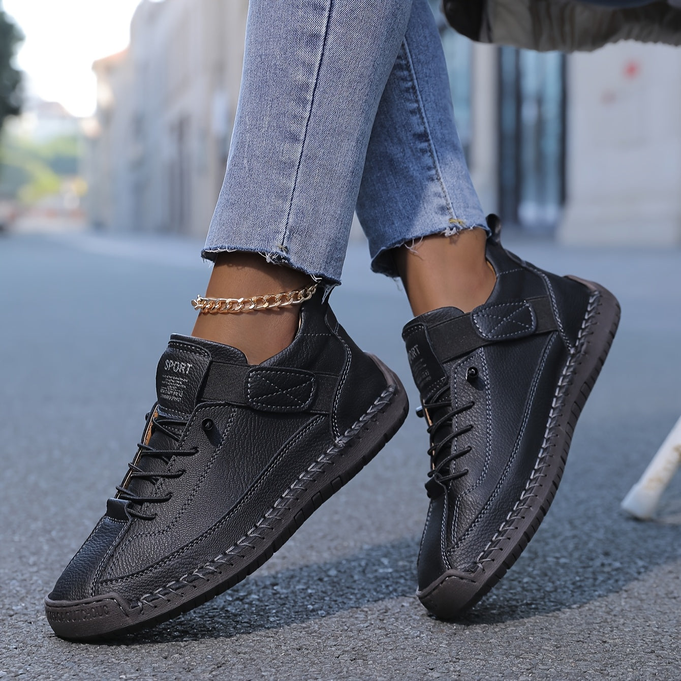 Margaux Orthopaedic Leather Ankle Shoes