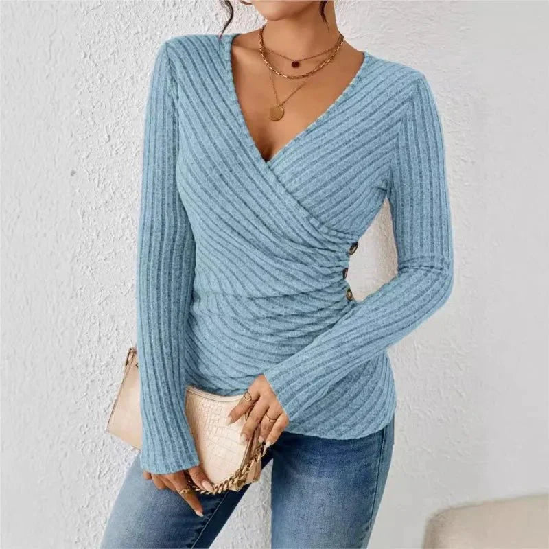 Ivory Tummy Tucking Long Sleeve Top