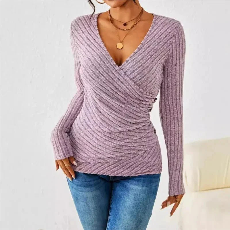 Ivory Tummy Tucking Long Sleeve Top
