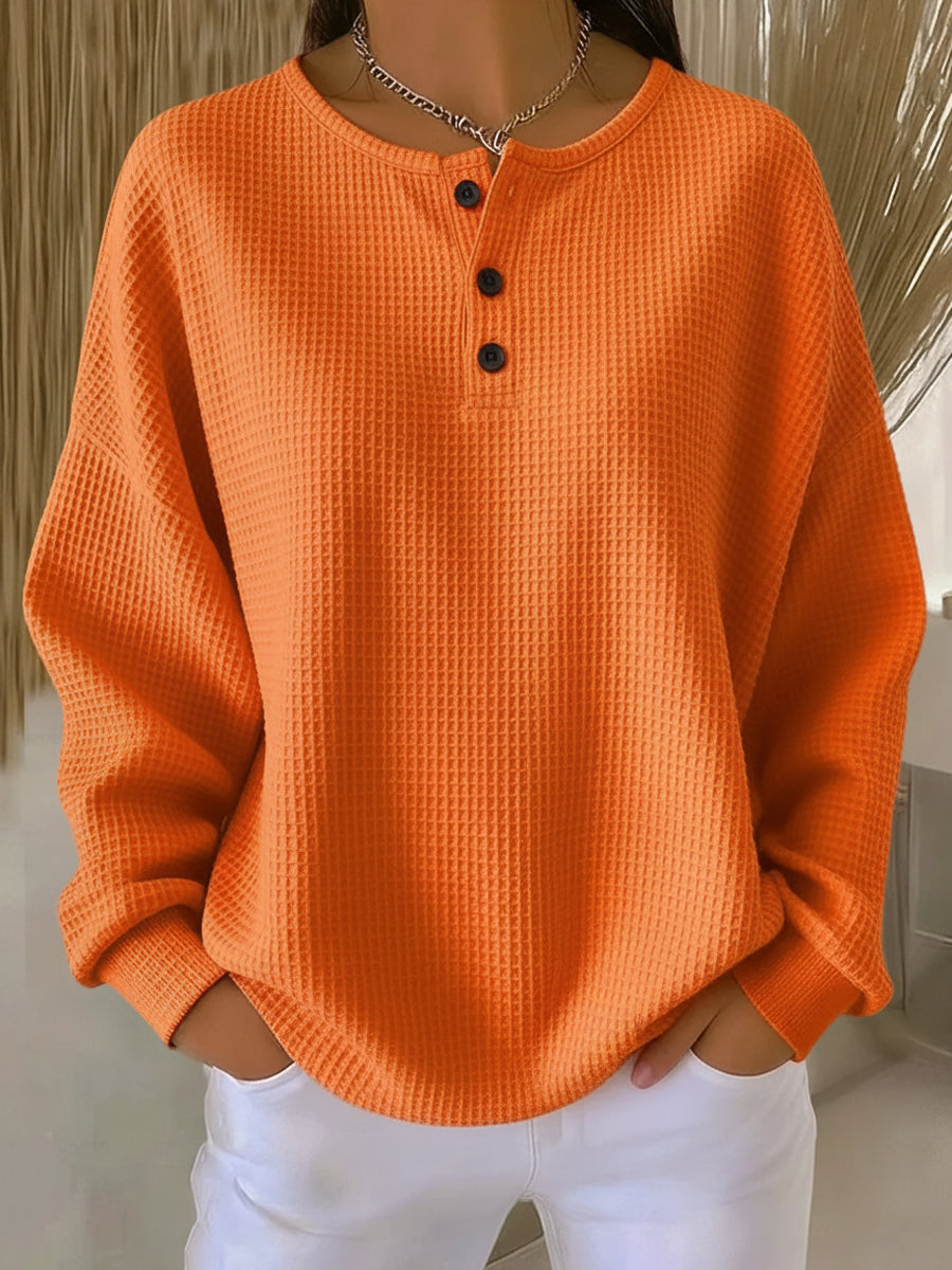 Bristol Cozy Waffle Knit Henley
