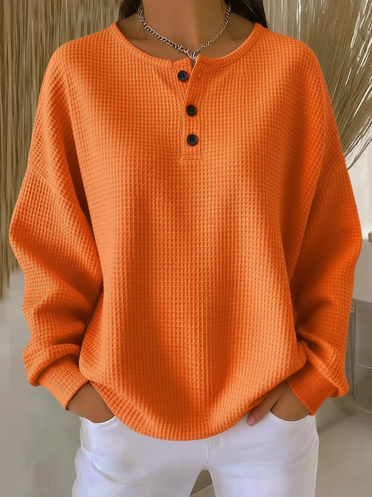 Bristol Cozy Waffle Knit Henley
