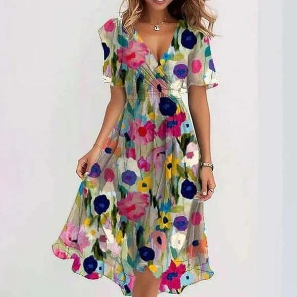 Grace Elegant Short Sleeve Dress