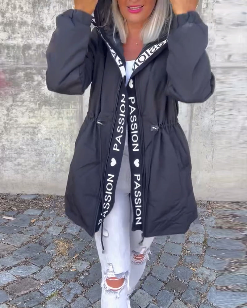 Nathalia Classic Jacket with Zip Closure