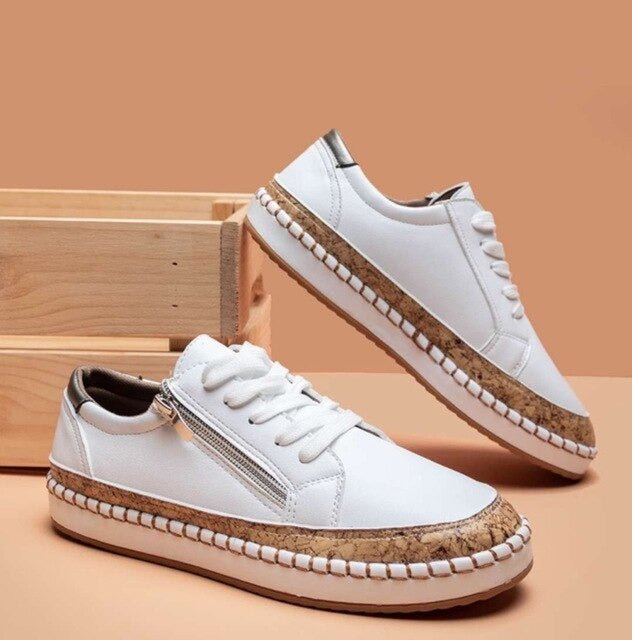 Oluchi Floral Orthopaedic Zipper Sneakers