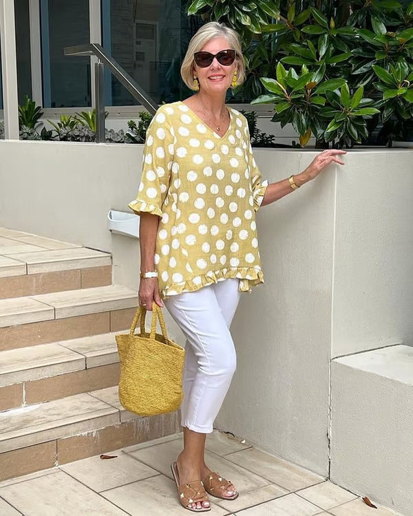 Weena Elegant V-Neck Blouse