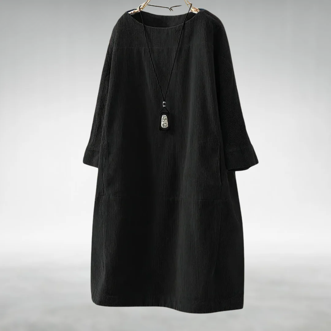 Anika Relaxed Corduroy Midi Dress