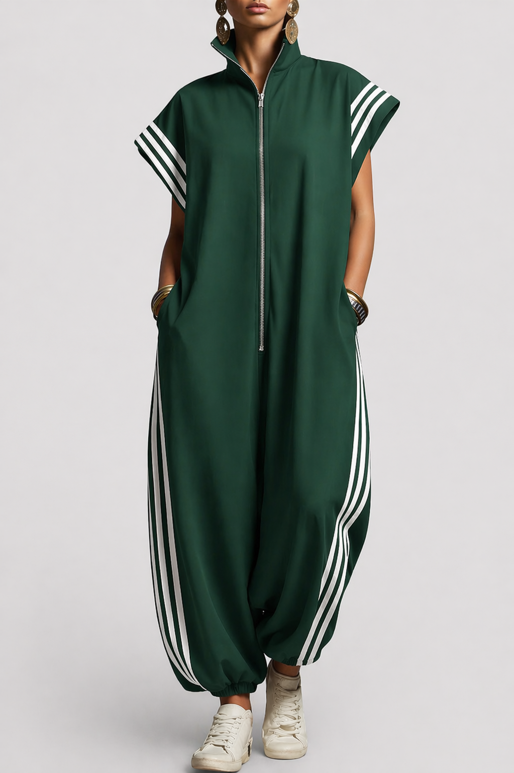 Cheyenne Zip Neck Jumpsuit
