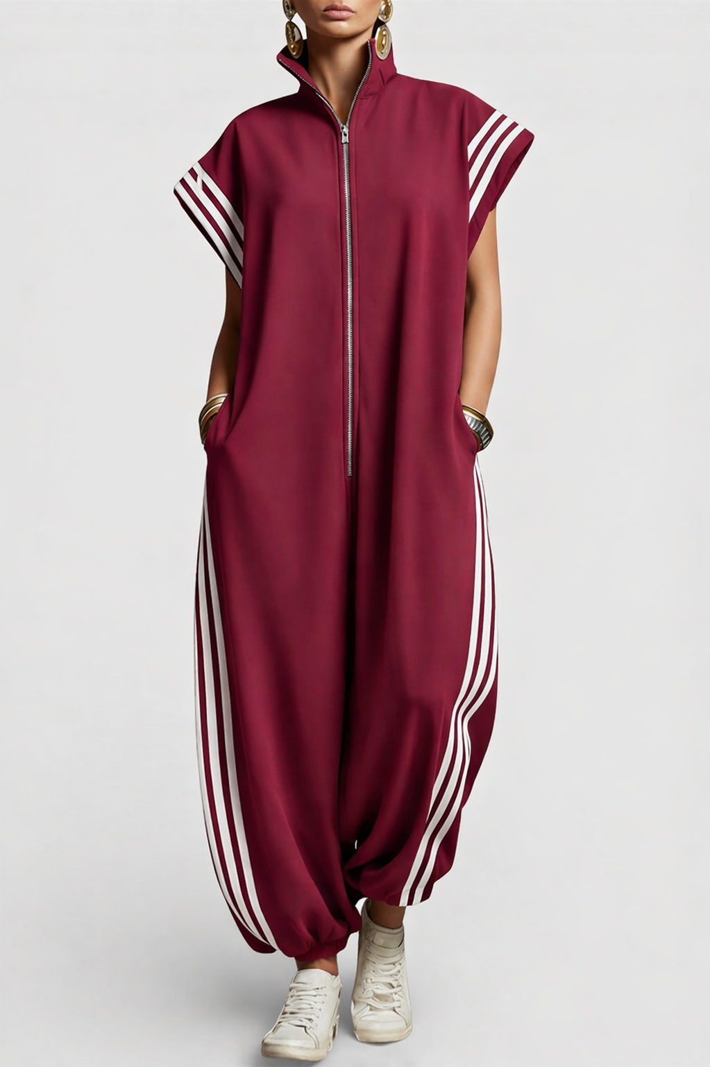 Cheyenne Zip Neck Jumpsuit
