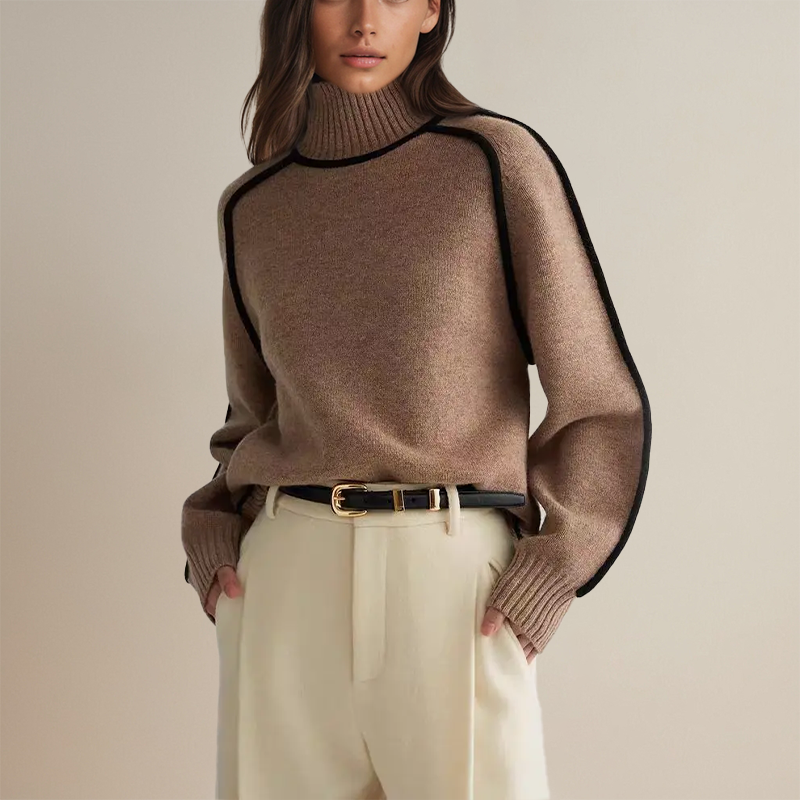 Angelina Knitted Turtleneck Sweater