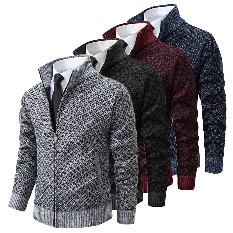 Sebastian- Knitted Jacquard Sweater