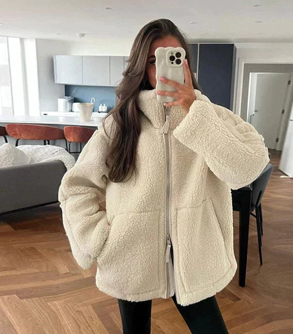 Maya Teddy Fleece Jacket