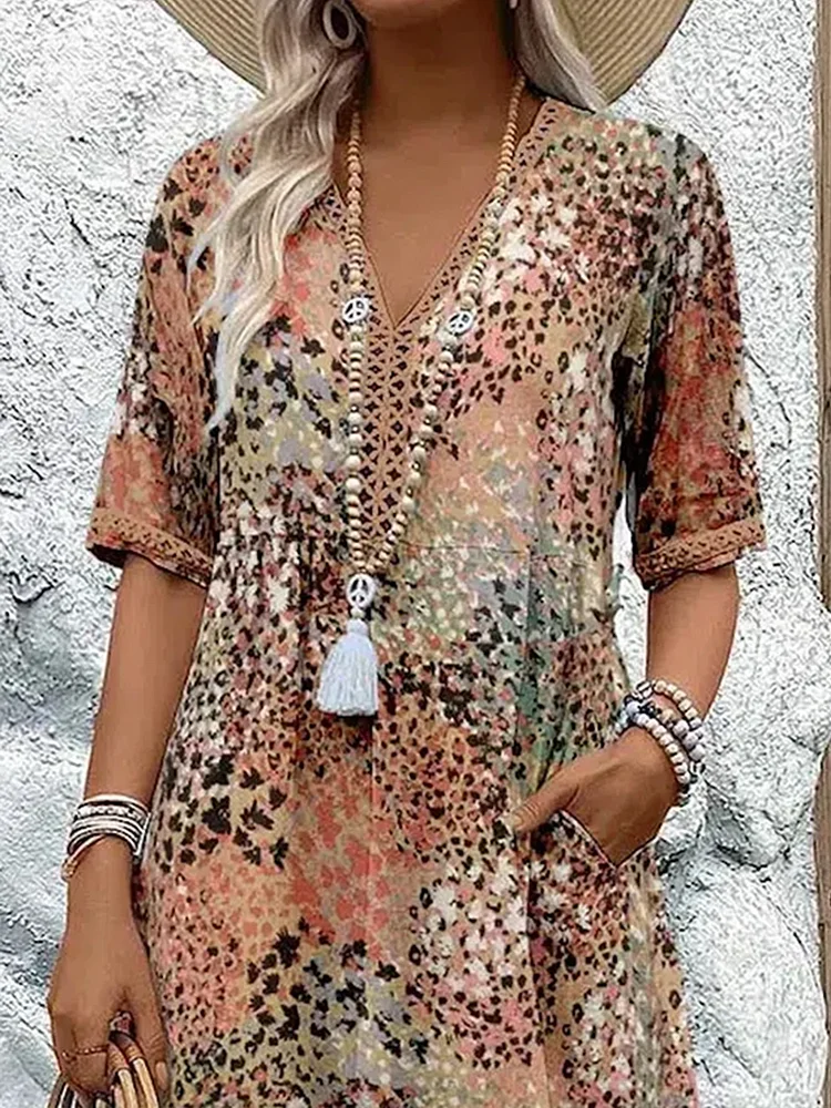Aria Vibrant Midi Dress