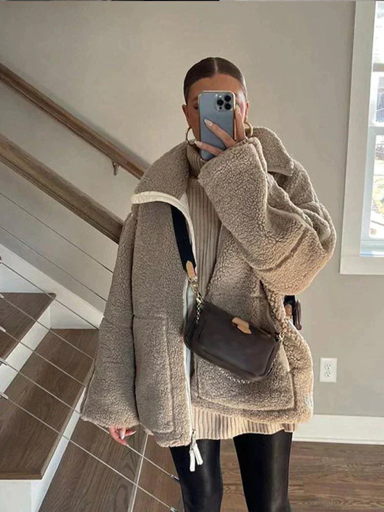 Maya Teddy Fleece Jacket