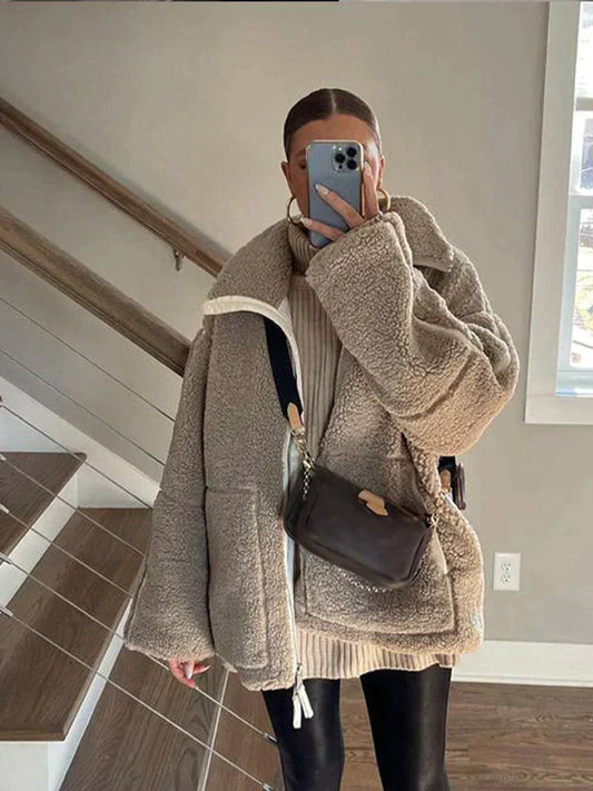 Maya Teddy Fleece Jacket