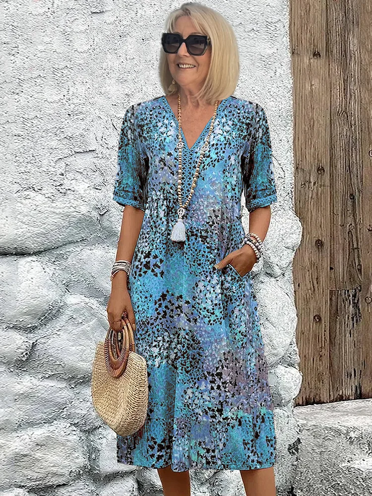 Aria Vibrant Midi Dress