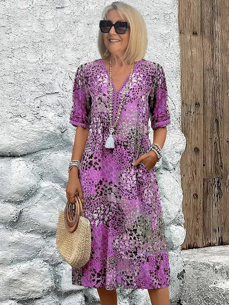 Aria Vibrant Midi Dress