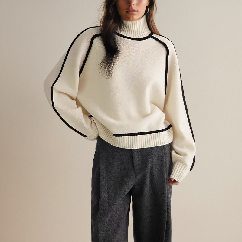 Angelina Knitted Turtleneck Sweater