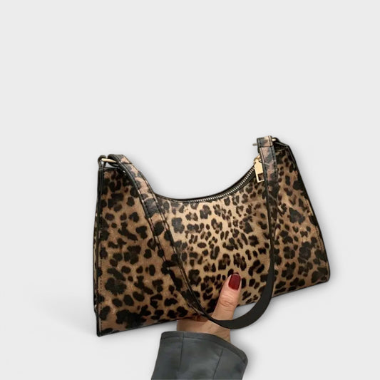 Alaia Leopard Print Shoulder Bag