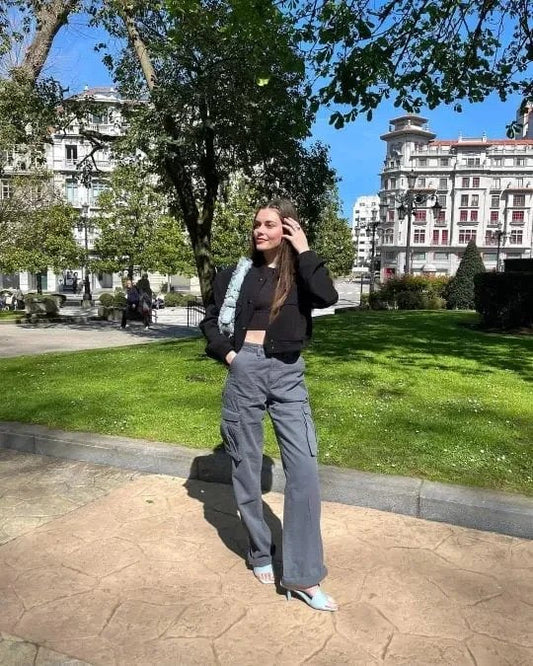 Frankie Adjustable Straight-Leg Cargo Pants