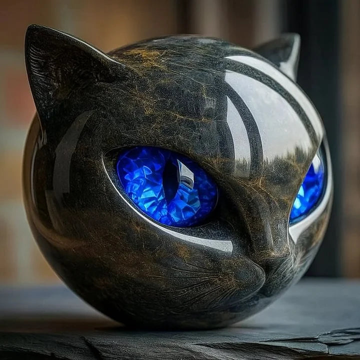 Nyxheart Mystic Black Cat Sculpture