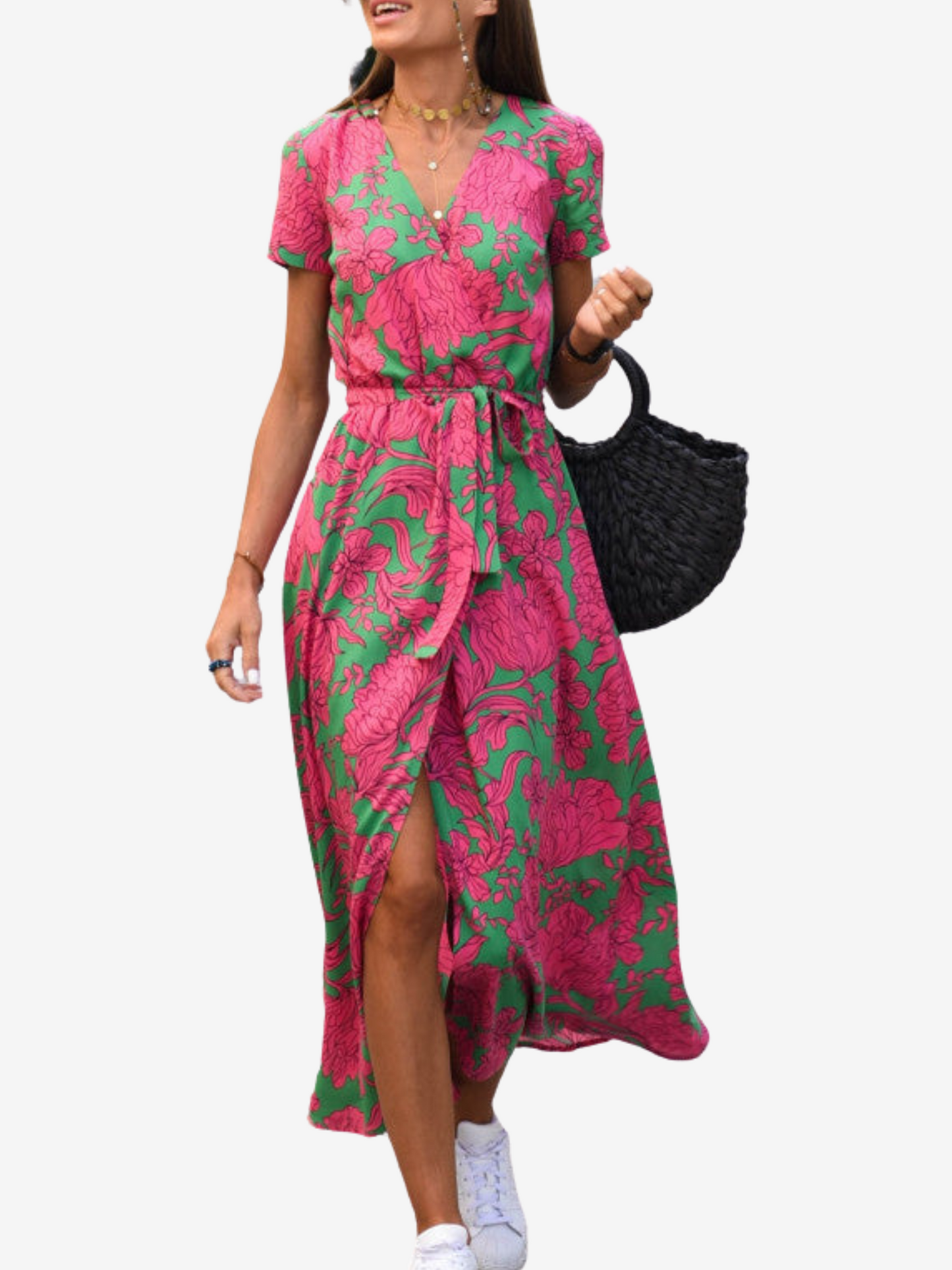 Flossie Chic Waist-Defining Dress