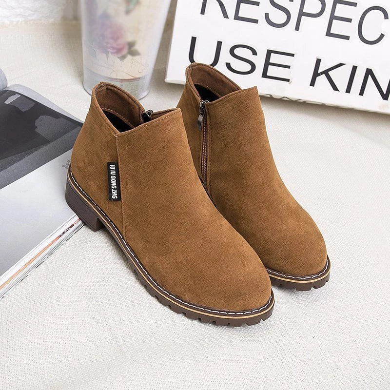 Mary Thick Sole Ankle Boots