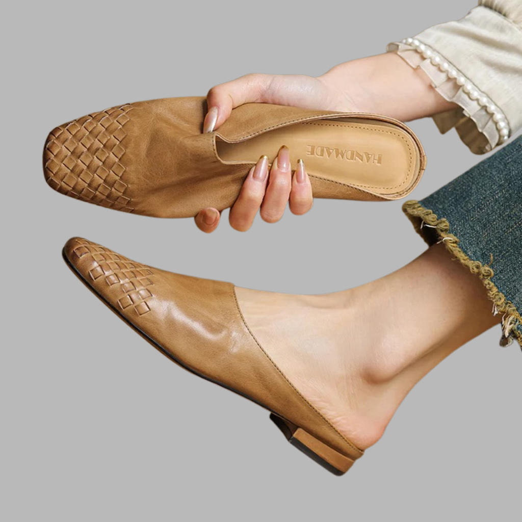 Mila Genuine Leather Mules