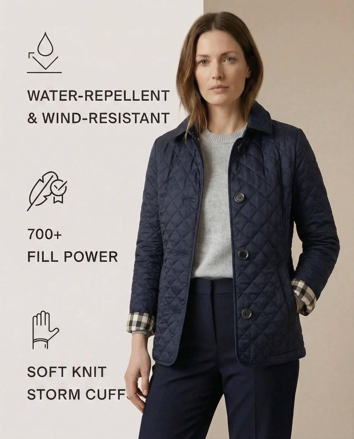 Olive Quilted Button-Up Jacket