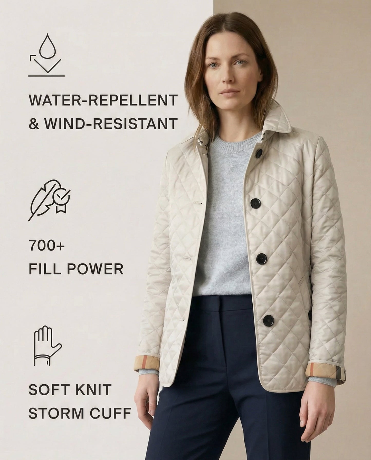 Olive Quilted Button-Up Jacket