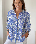 Aurora Blue Garden Blouse