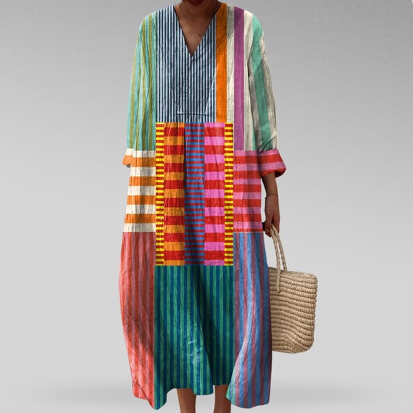 Keily Elegant Geometric Dress