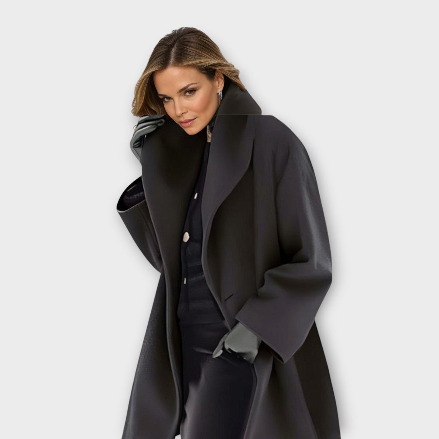 Liza Premium Windproof Wool Coat