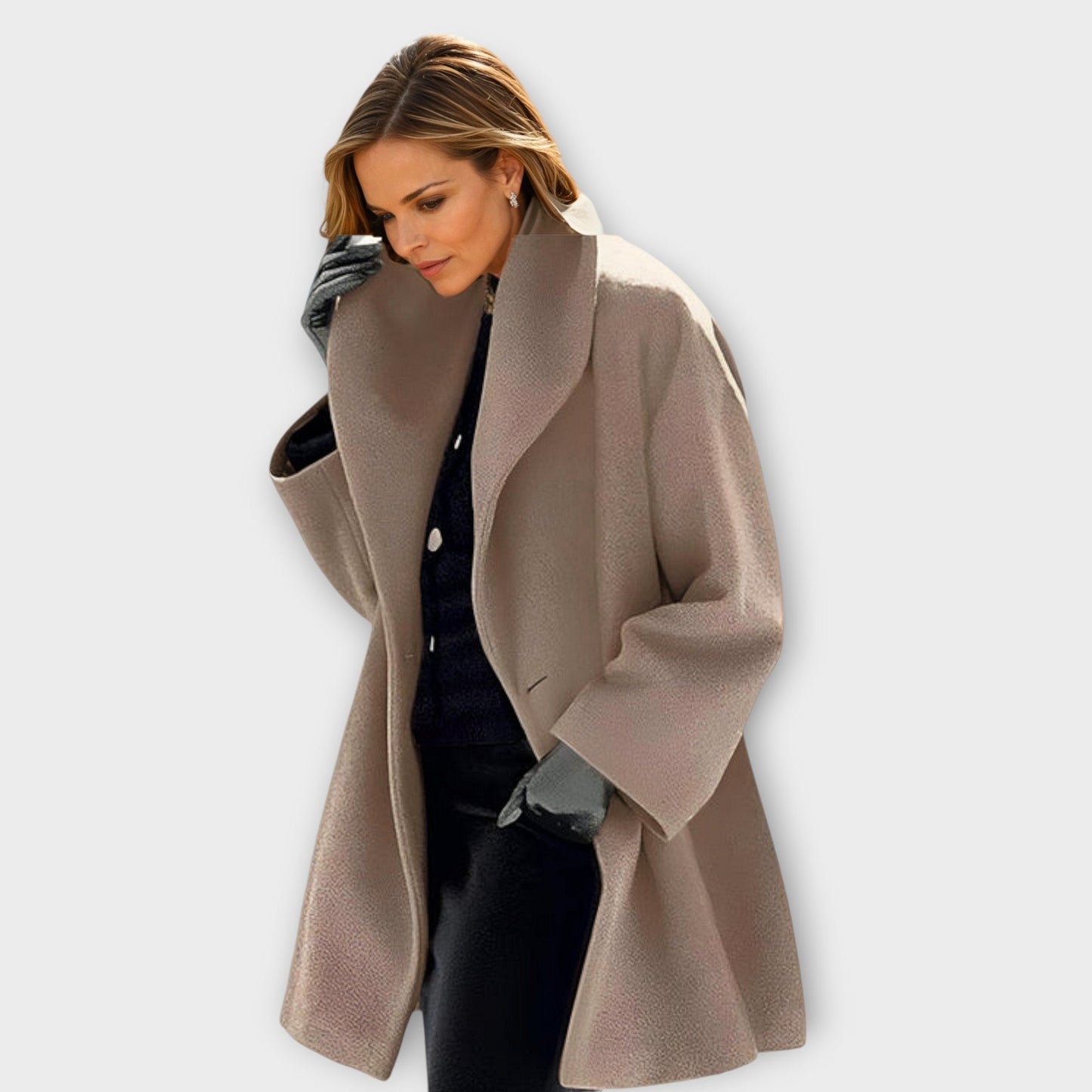 Liza Premium Windproof Wool Coat