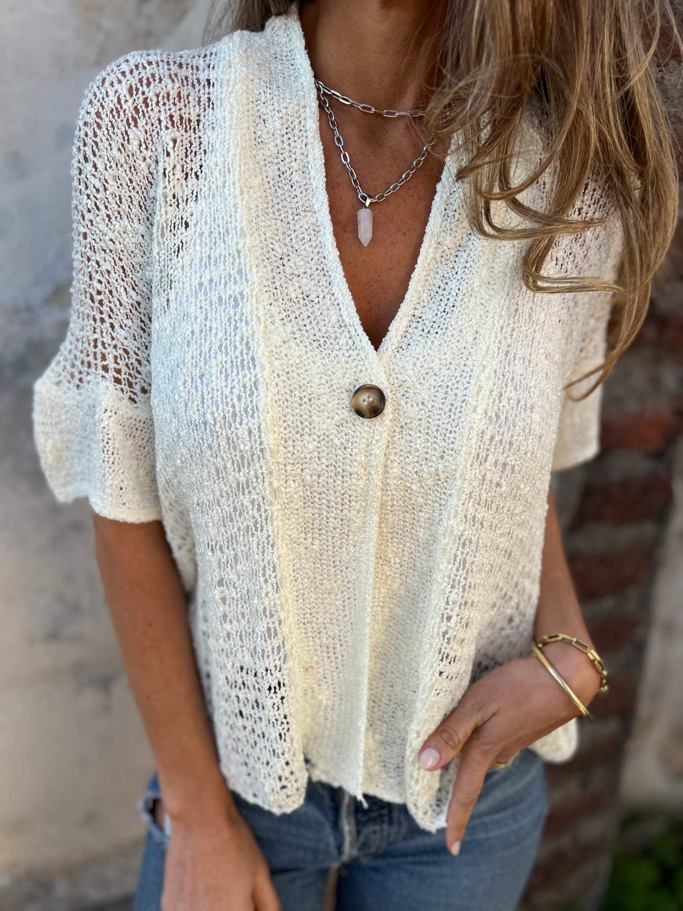 Elara Elegant Textured Top