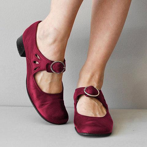 Myla Unique and Comfortable Leather Pumps