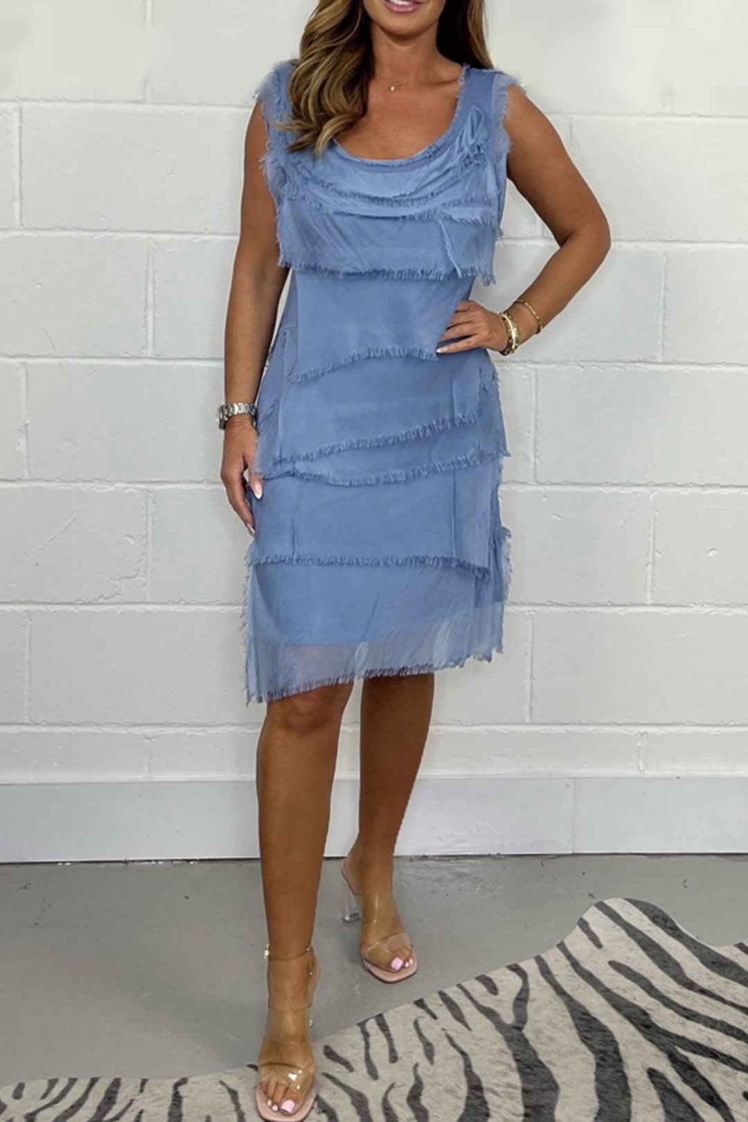 Delaney Raw Edge Dress