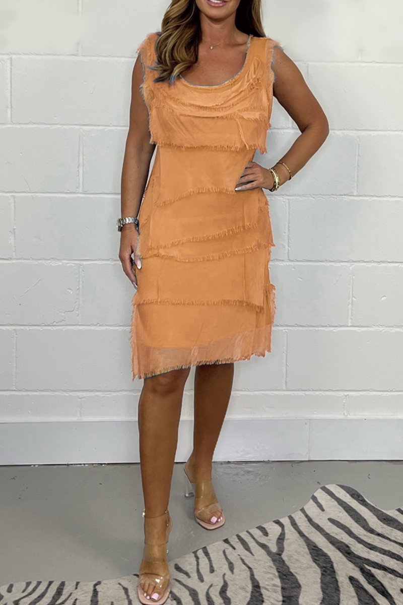 Delaney Raw Edge Dress