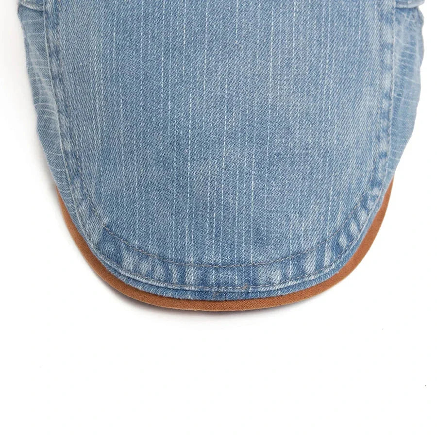 Kian Premium Denim Flat Cap