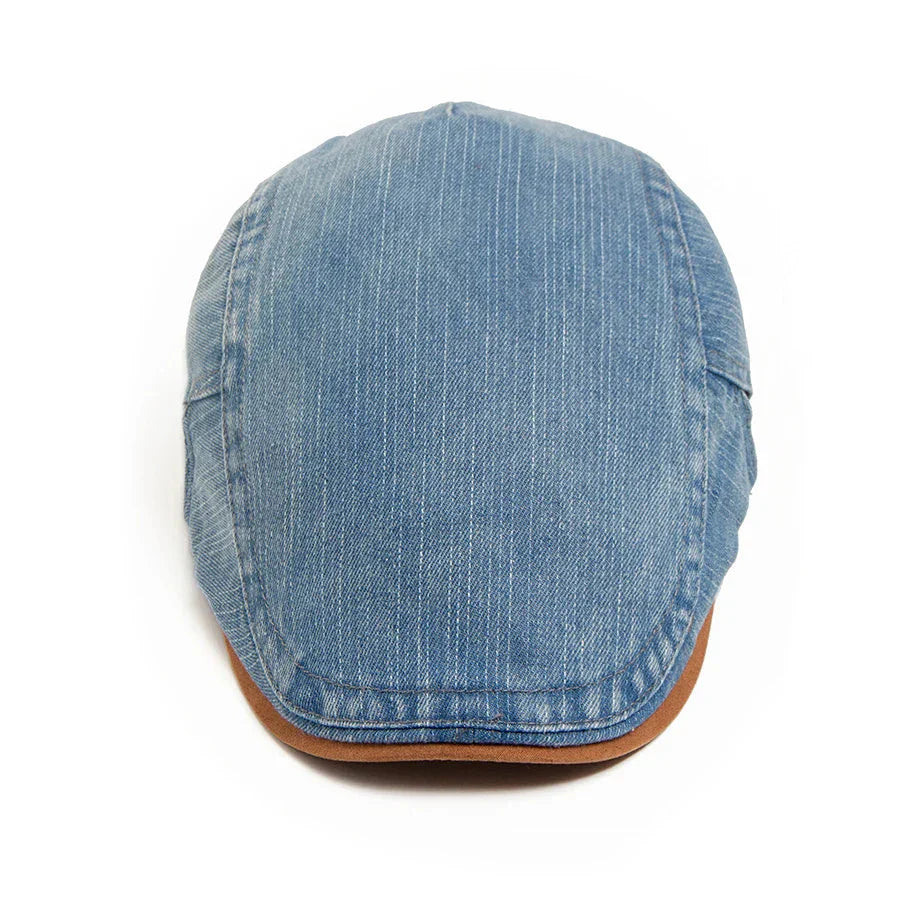 Kian Premium Denim Flat Cap