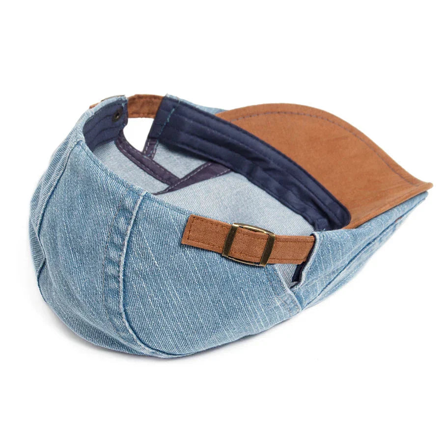 Kian Premium Denim Flat Cap