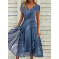 Josephine Elegant V-Neck Midi Dress