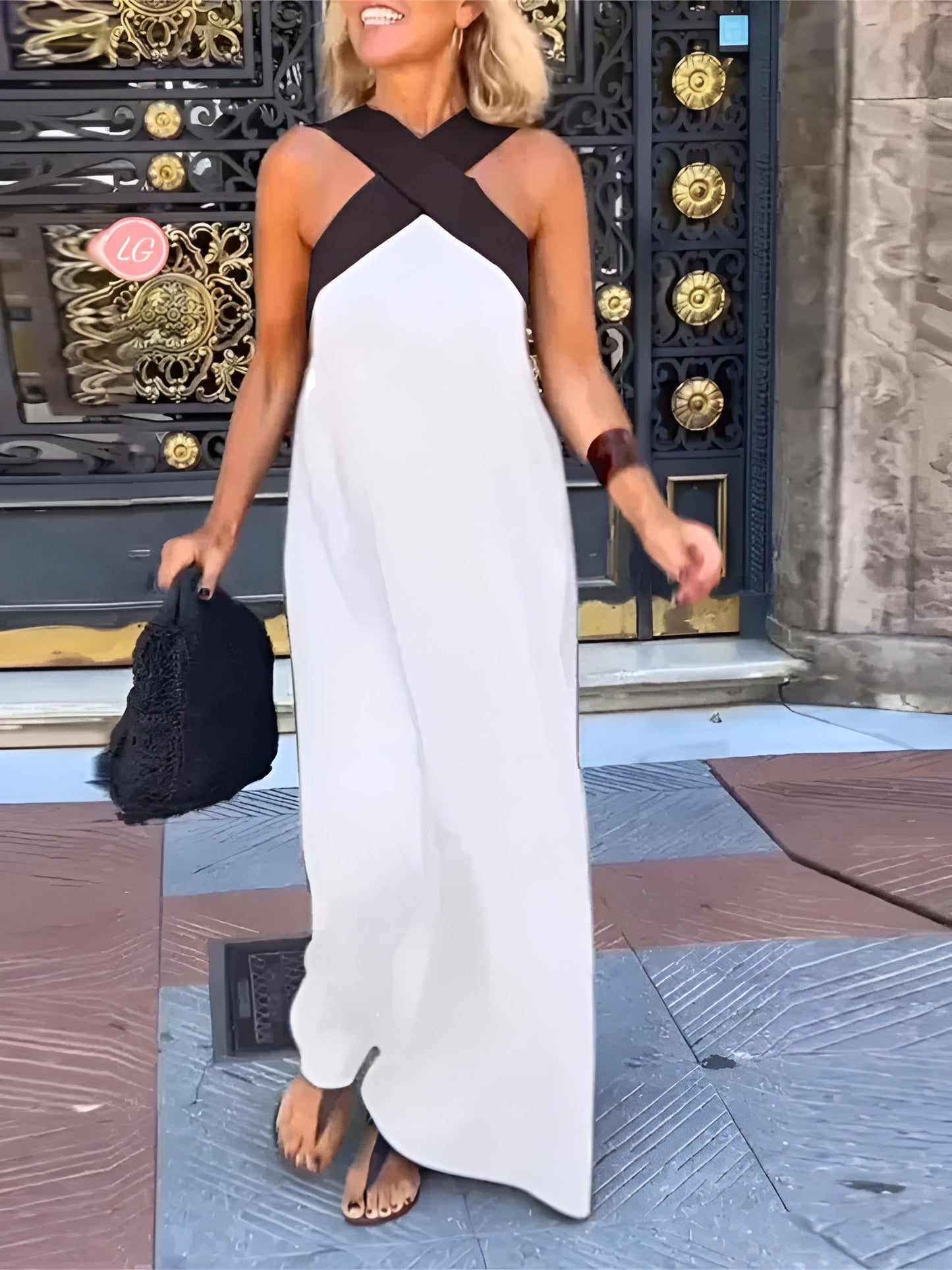 Ruby Breathable Crossed Maxi Dress