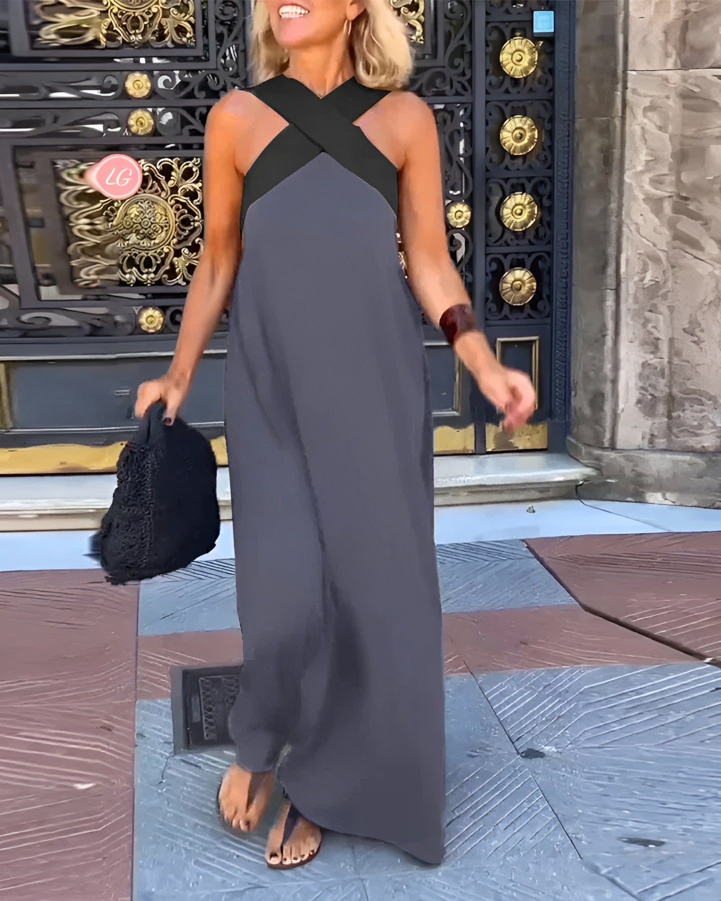 Ruby Breathable Crossed Maxi Dress